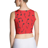 'Crazy Notes' Crop Top