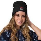 Knit 'Pizza Slut' Beanie