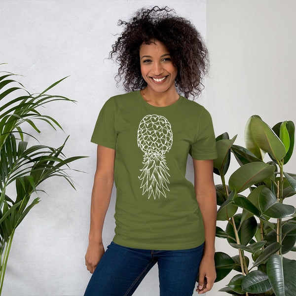 'Upside Down Pineapple' Lightweight T-Shirt