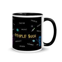 'People Suck' Mug with Color Inside
