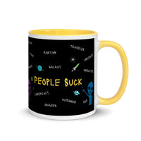 'People Suck' Mug with Color Inside