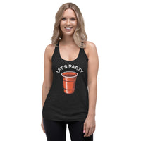 'Let's Party' Women's Racerback Tank