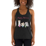 'Happy Meower' Women's Racerback Tank